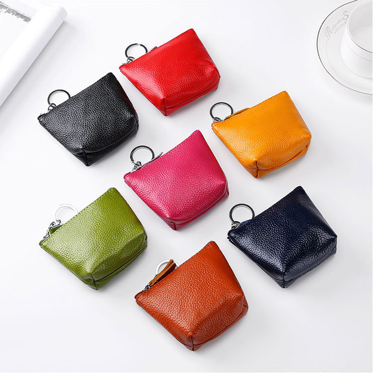 Layer Cowhide Creative Cow Leather Small Coin Purses