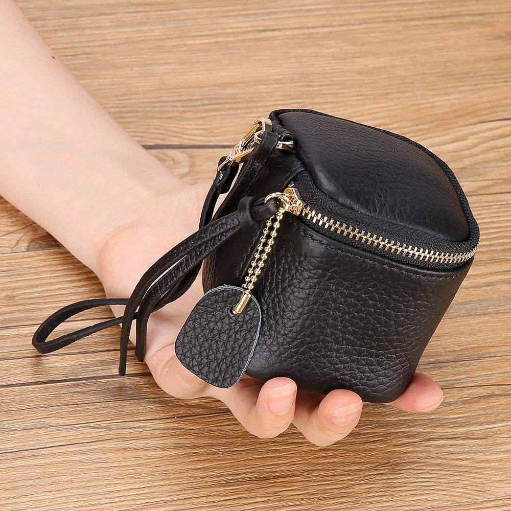 Women's Air Cushion Leather Hand Carrying Storage Coin Purses