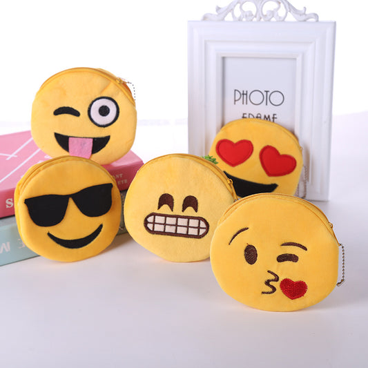 Cute Little Smiley Face Change Expression Ladies Wallets