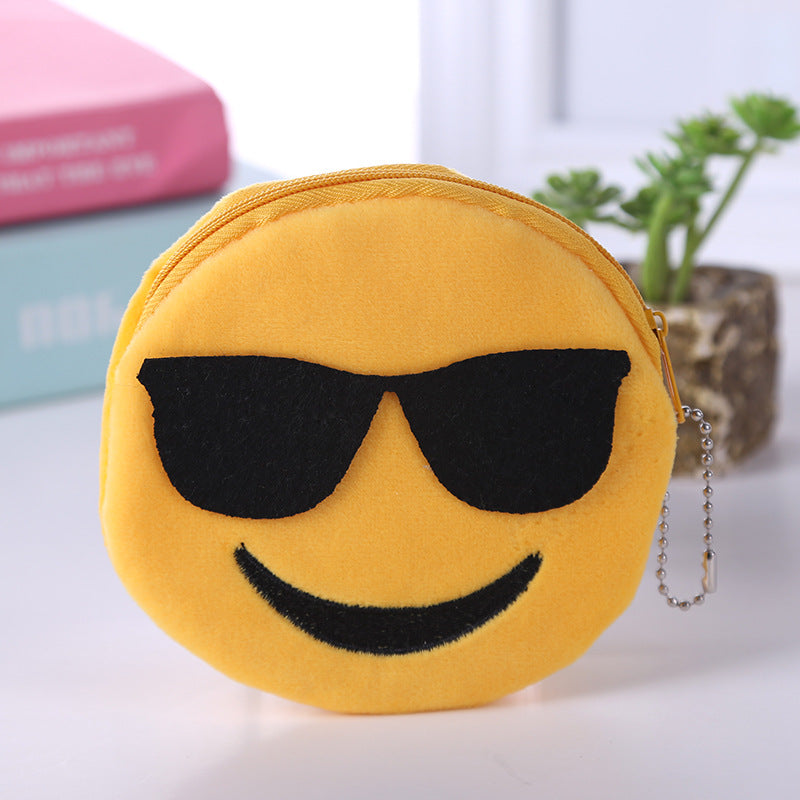 Cute Little Smiley Face Change Expression Ladies Wallets