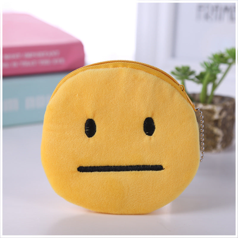 Cute Little Smiley Face Change Expression Ladies Wallets