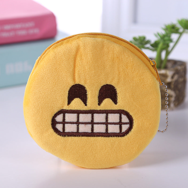 Cute Little Smiley Face Change Expression Ladies Wallets