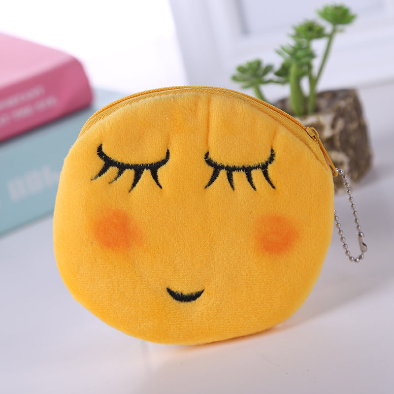 Cute Little Smiley Face Change Expression Ladies Wallets