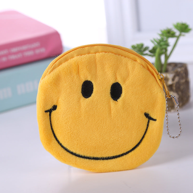 Cute Little Smiley Face Change Expression Ladies Wallets