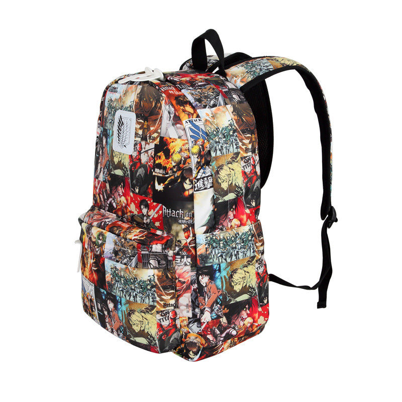 Anime Peripheral Attack On Titan Totoro Sports Backpacks