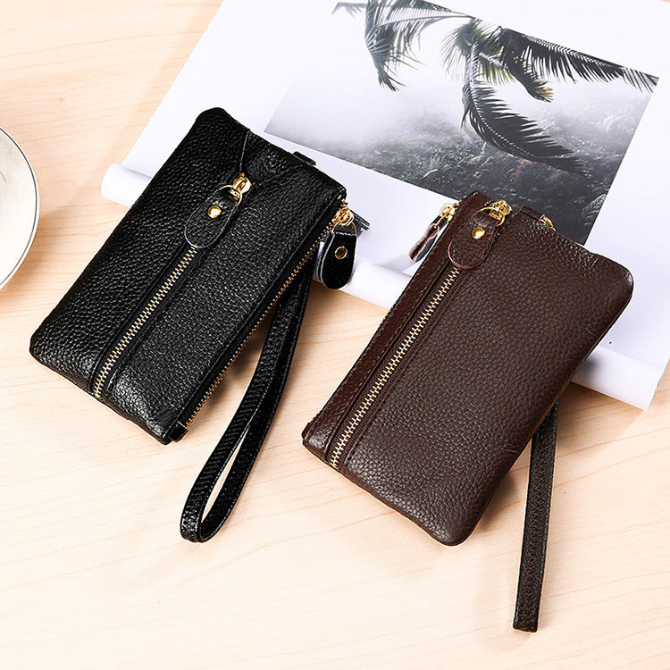 First Layer Cowhide Leather Wrist Multifunctional Key Bags