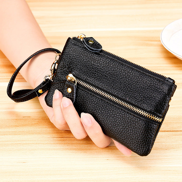 First Layer Cowhide Leather Wrist Multifunctional Key Bags