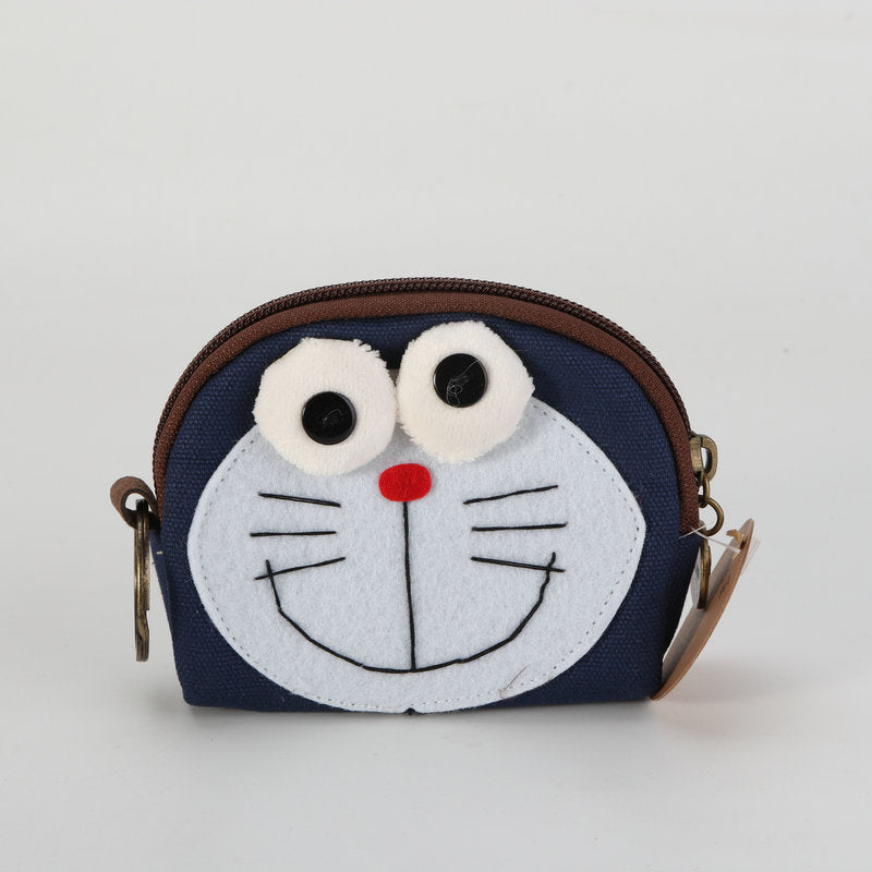 Women's Canvas Creative Shell-shaped Animal Cute Coin Purses