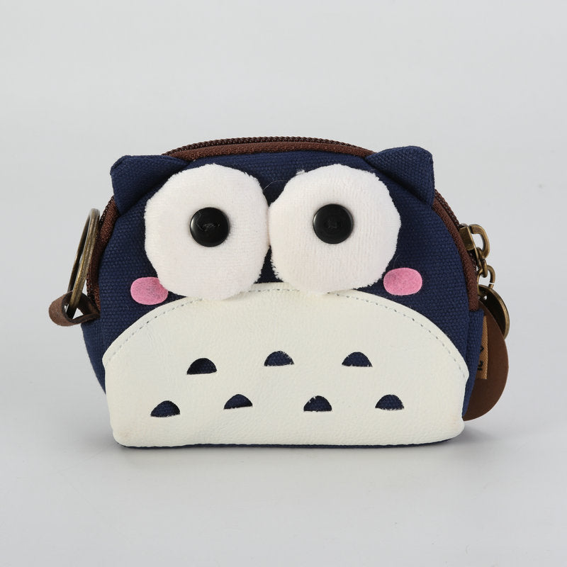 Women's Canvas Creative Shell-shaped Animal Cute Coin Purses