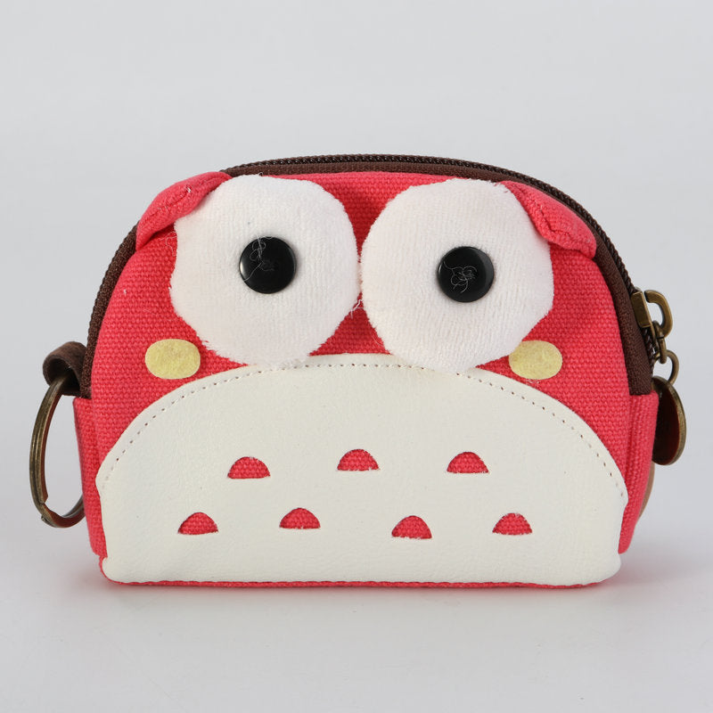 Women's Canvas Creative Shell-shaped Animal Cute Coin Purses