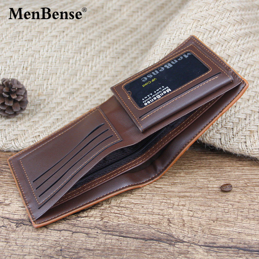 Men's Fashion Classic Crocodile Pattern Short Cheap Men's Wallets