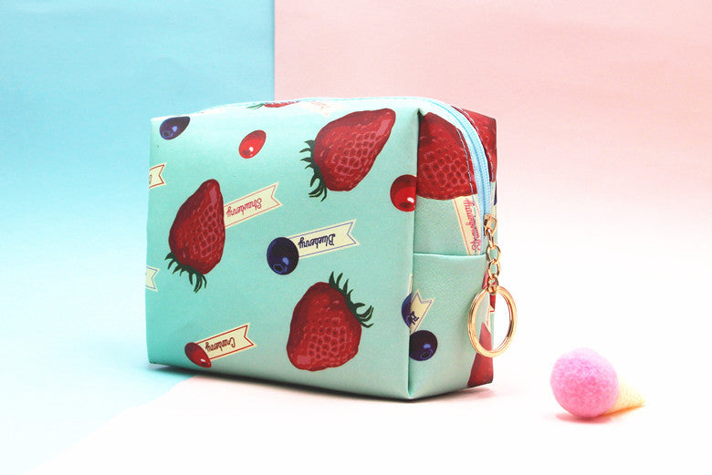 Korean Style Creative Strawberry Large Capacity Storage Portable Bags