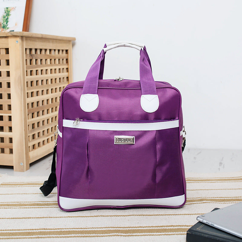 Grands sacs de voyage pliants portables en tissu Oxford pour femmes