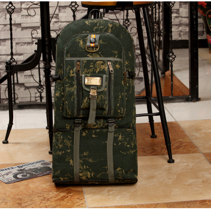 Multifunctional Canvas Camouflage Compass Large Small Backpacks