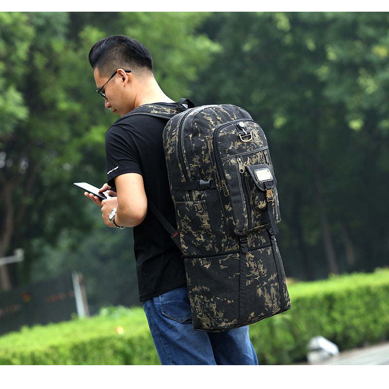 Multifunctional Canvas Camouflage Compass Large Small Backpacks