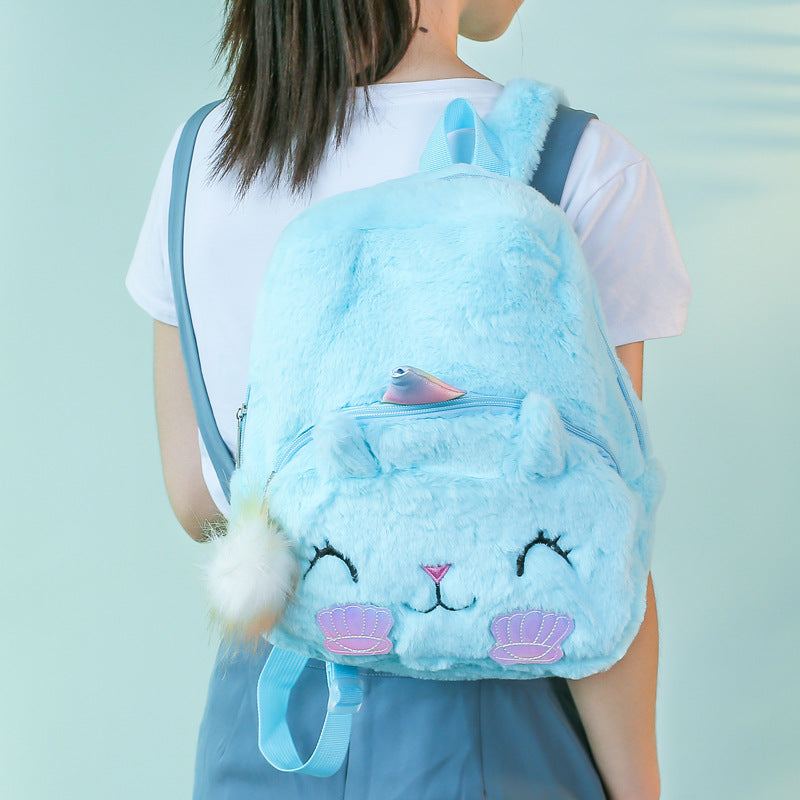 Comfortable Plush Toy Unicorn Cute Cartoon Elementary School Students' Schoolbags