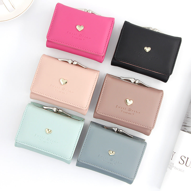 Women's Korean Short Cartoon Cute Small Ladies Wallets