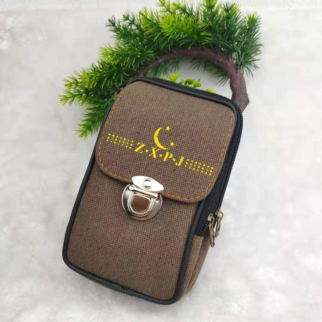 Beautiful Canvas Mobile Pannier Decoration Horizontal Bags