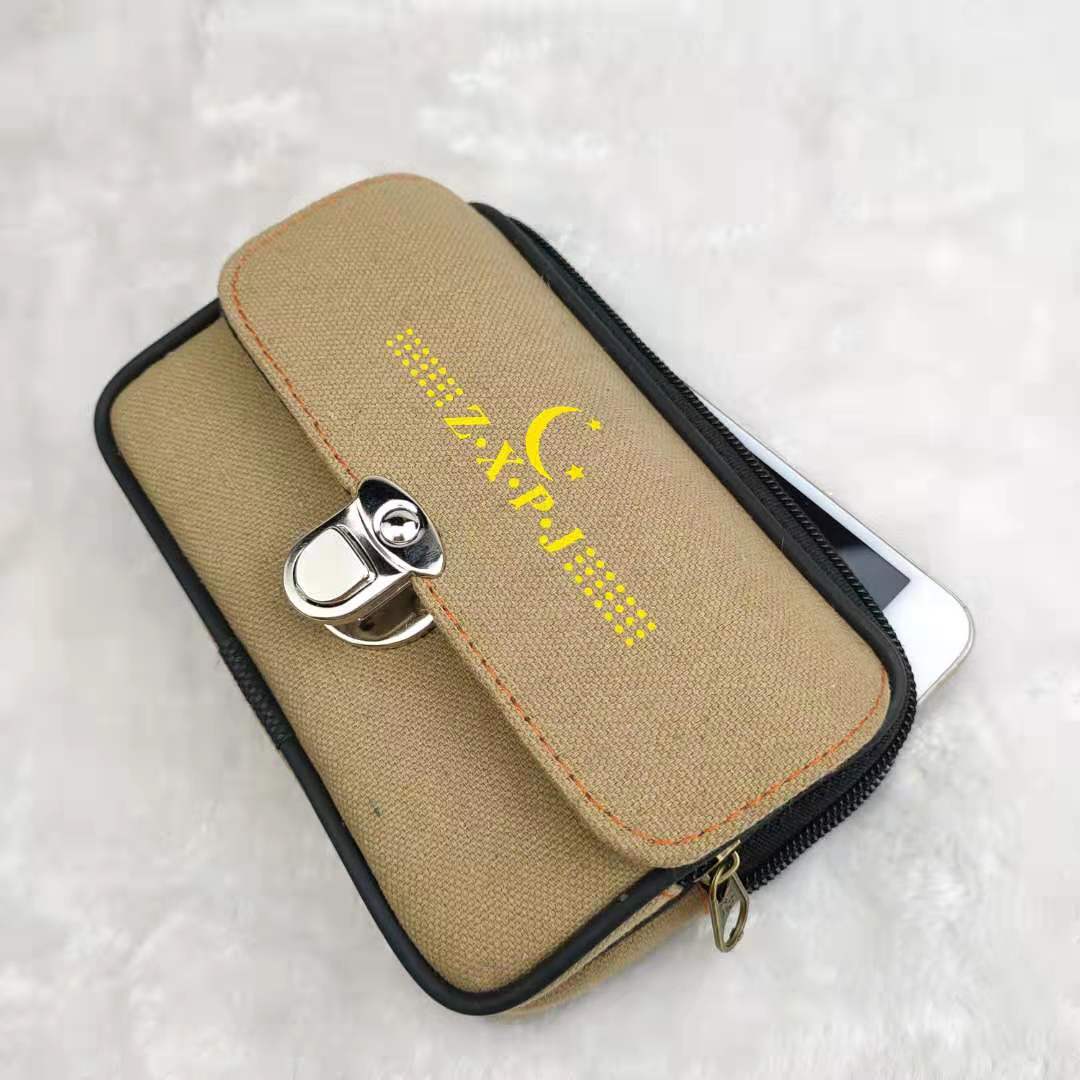 Beautiful Canvas Mobile Pannier Decoration Horizontal Bags