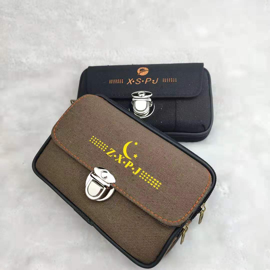 Beautiful Canvas Mobile Pannier Decoration Horizontal Bags