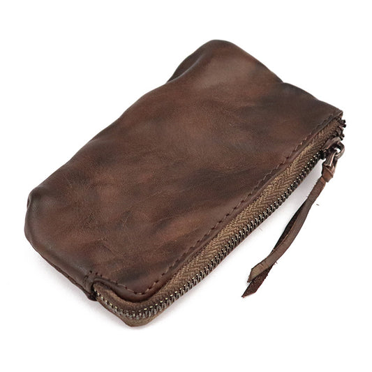 Genuine Leather Retro Style Long Light Coin Purses