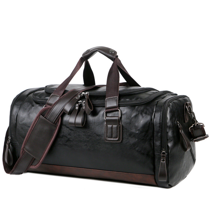 Men's Leather Large Capacity Business Traveling Korean Travel Bags