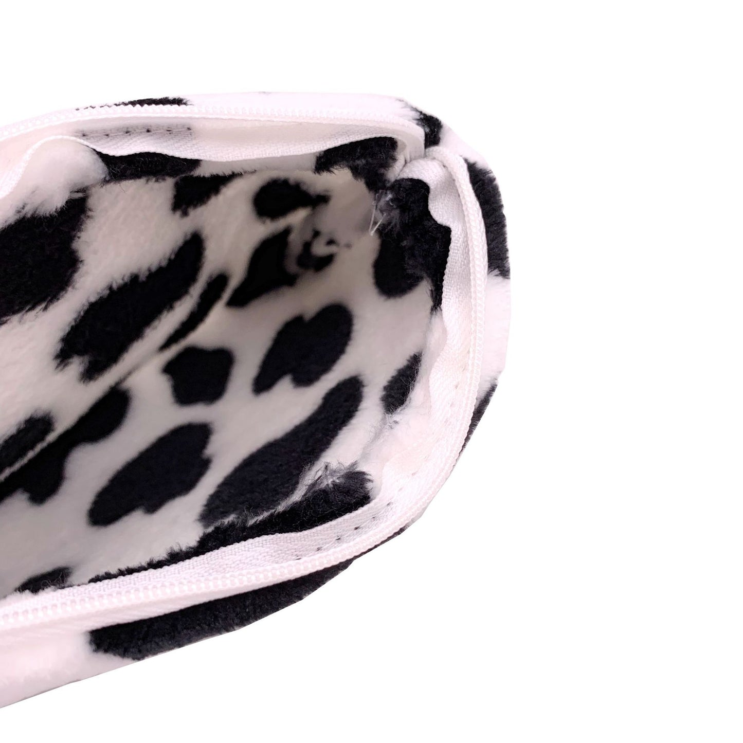 Cute Heart Plush Cow Mini Storage Coin Purses