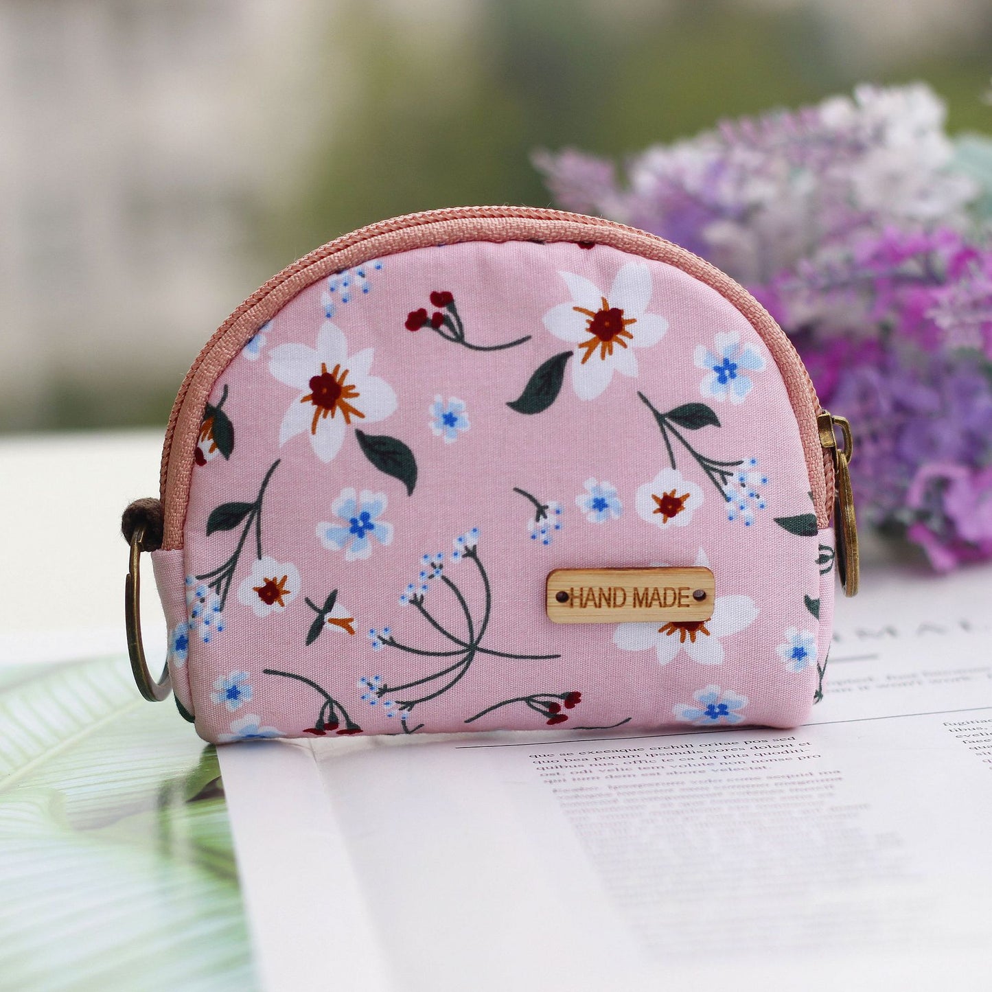 Cotton Linen Printed Cartoon Small Change Coin Purses