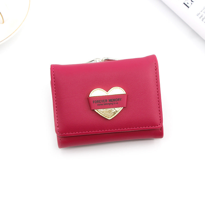 Women's Slouchy Small Korean Style Short Ladies Wallets