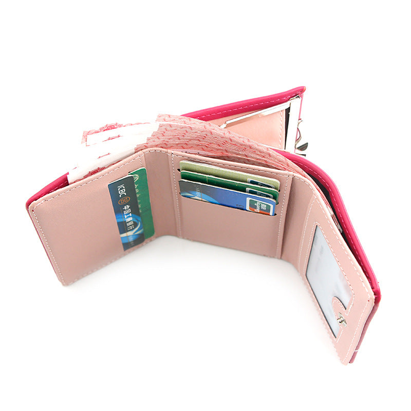 Women's Slouchy Small Korean Style Short Ladies Wallets