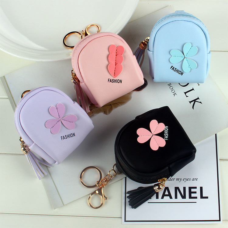 Small Mini Female Cute Love Square Coin Purses