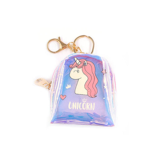 Colorful Unicorn Small Portable Clutch Laser Ladies Wallets