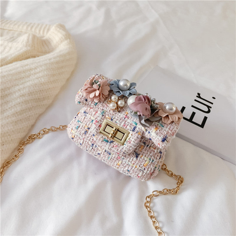 Children's Classic Style Cute Pearl Summer Princess Children's Shoulder Bags