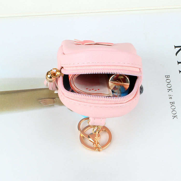 Small Mini Female Cute Love Square Coin Purses