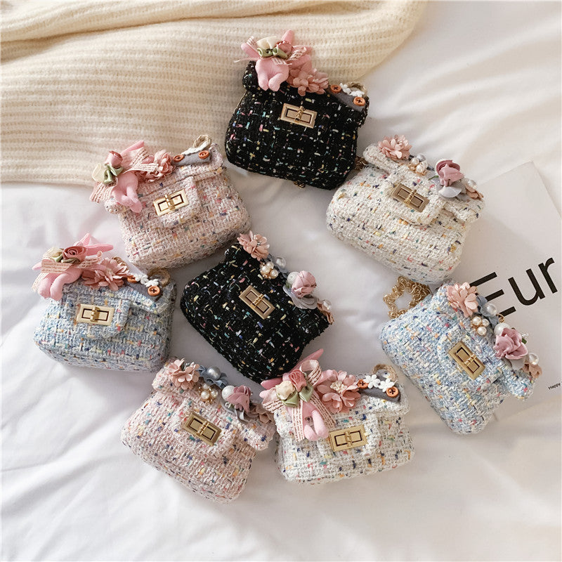 Children's Classic Style Cute Pearl Summer Princess Children's Shoulder Bags