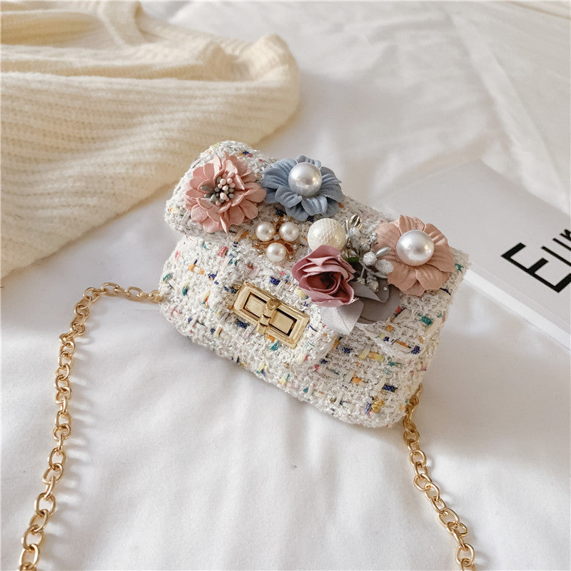 Children's Classic Style Cute Pearl Summer Princess Children's Shoulder Bags