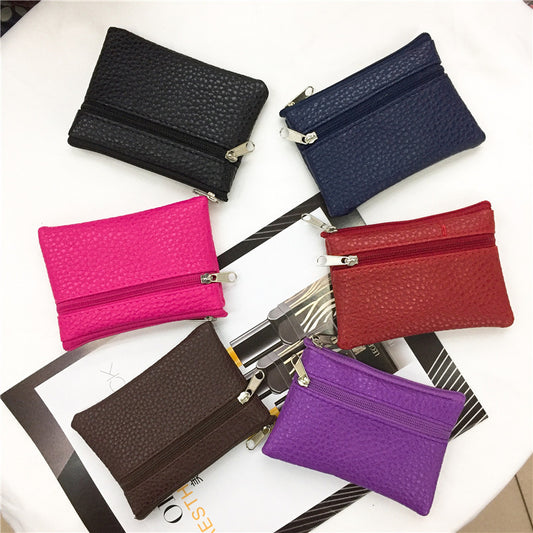 Women's Zipper Mini Clutch Cute Grandma Coin Purses