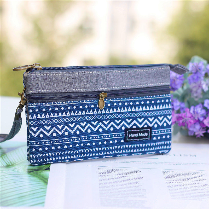 Women's White Print Storage Clutch Fashion Korean Ladies Wallets