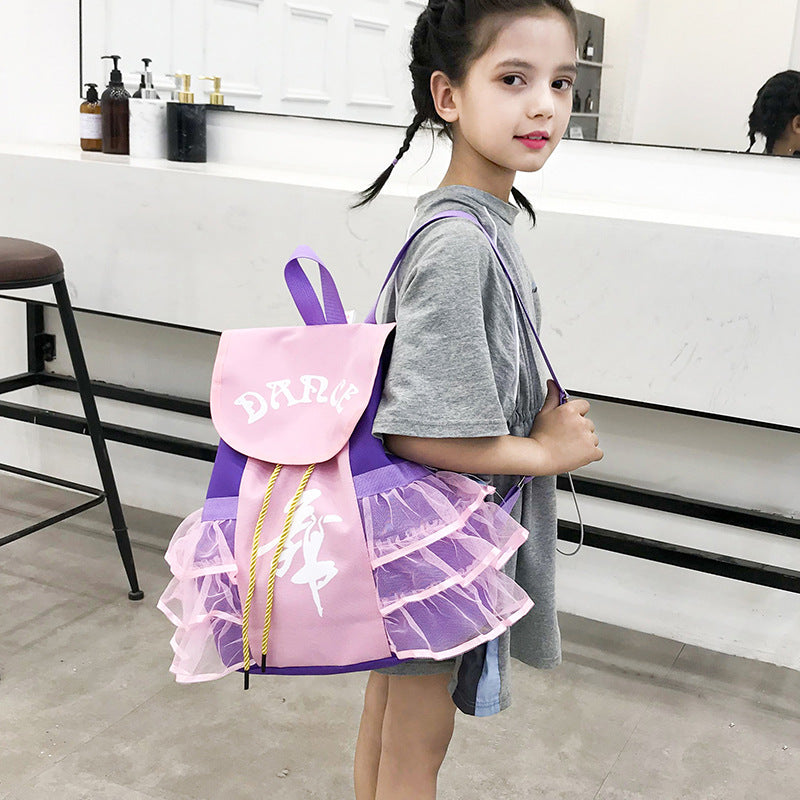 Children's Dance Double Latin Ballet Printing Princess Children's Backpacks