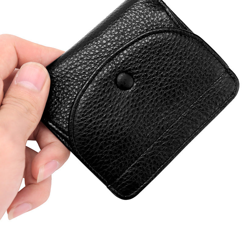 Layer Natural Milled Cowhide Solid Color Coin Purses