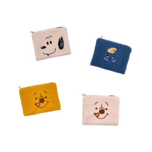 Plush Cartoon Cute Bear Dog Avocado Cosmetic Bags