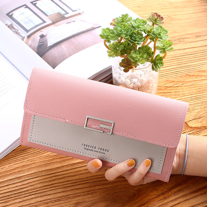 Women's Beautiful Durable Korean Clutch Long Coin Purses