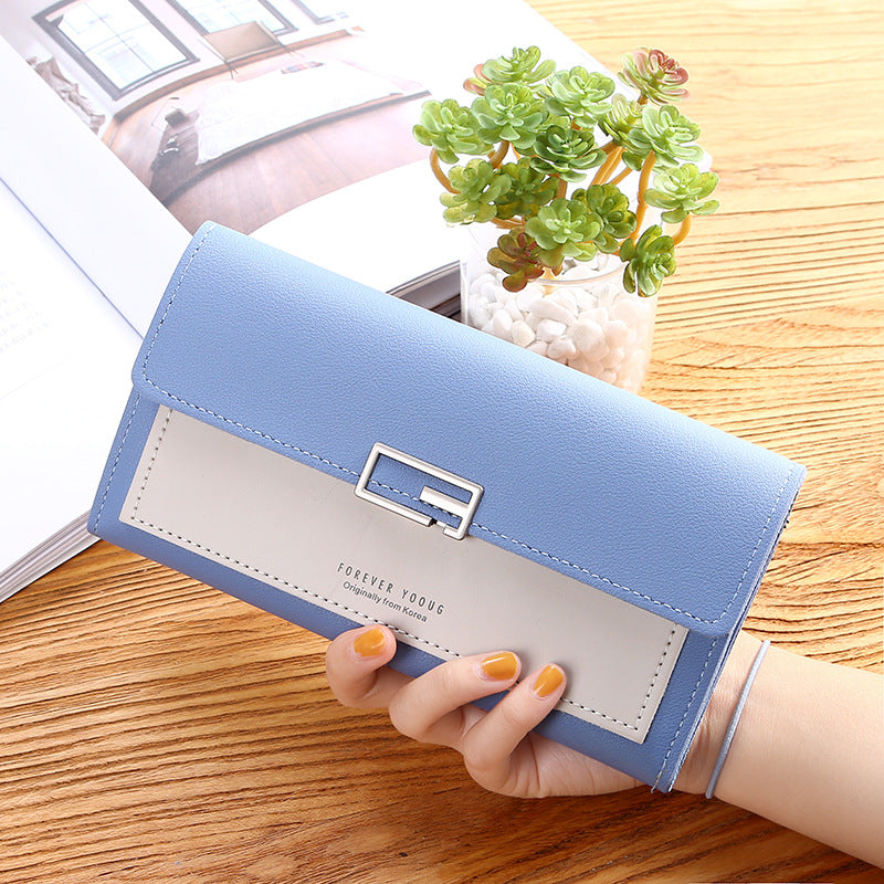 Women's Beautiful Durable Korean Clutch Long Coin Purses