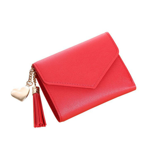 Women's Short Tassel Multiple Slots Fashion Ladies Wallets