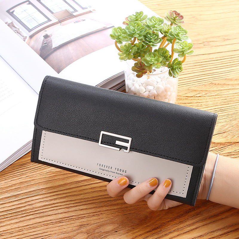 Women's Beautiful Durable Korean Clutch Long Coin Purses