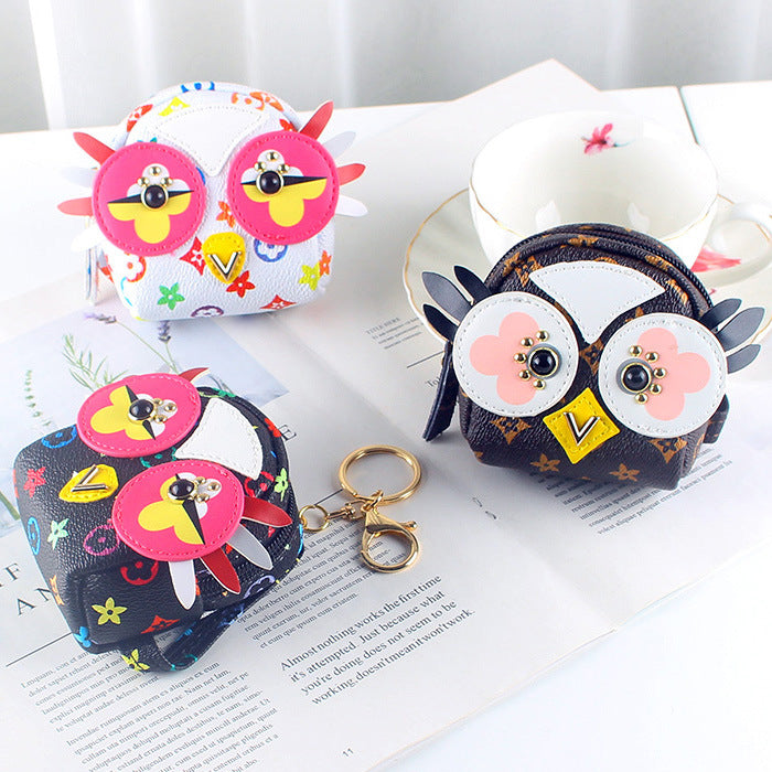 Female Fan Small Cute Heart Chain Coin Purses