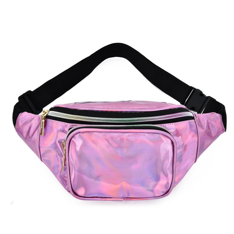 Women's Fashion Colorful Laser Male Female Personality Ladies Bags