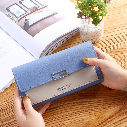 Women's Beautiful Durable Korean Clutch Long Coin Purses