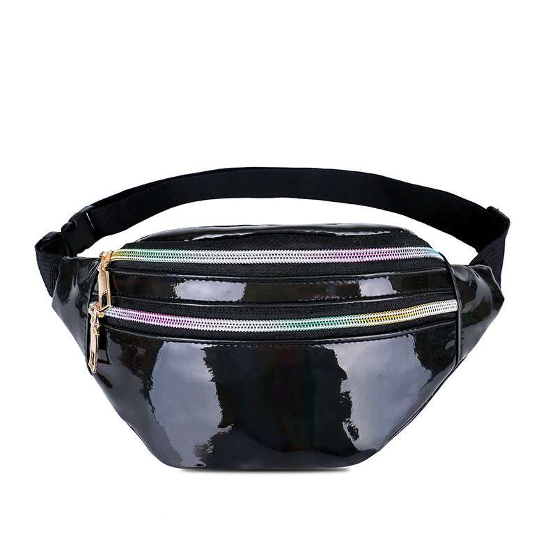 Women's Laser Male Female Personality Colorful Mobile Waist Packs