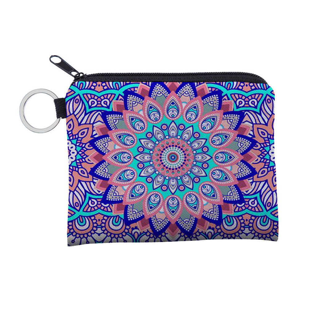 Mandala Pattern Waterproof Storage Small Portable Coin Purses